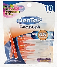 Szczoteczki do czyszczenia przestrzeni międzyzębowych, pomaranczowe - DenTek Easy Brush Cleaners Tight Spaces — Zdjęcie N8