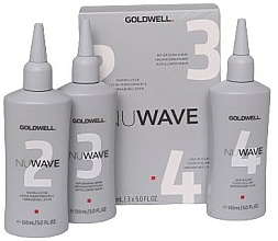 Kup Zestaw do półtrwałego modelowania włosów - Goldwell Nuwave (h/lot/150ml + h/ser/150ml + h/fluid/150ml)