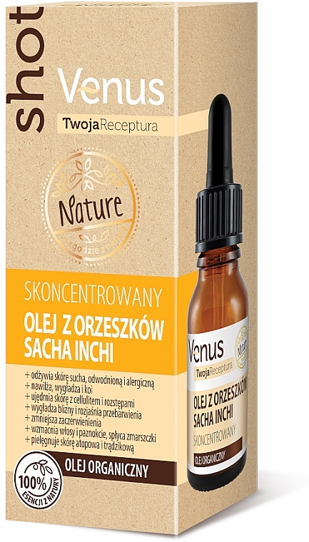 Skoncentrowany olejek z orzechów Sacha Inchi - Venus Nature Shot Sacha Inchi Oil — Zdjęcie N1