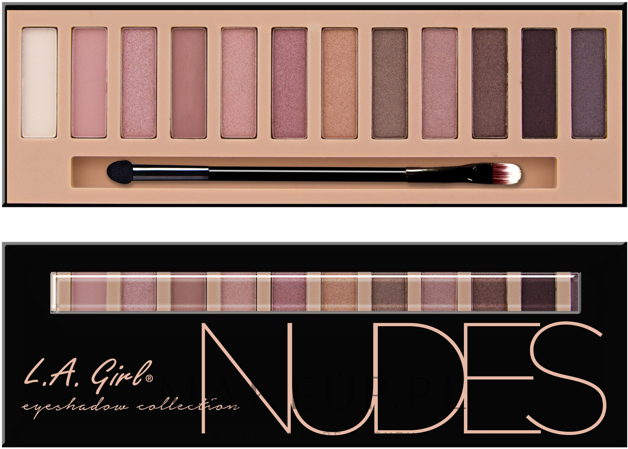 Cień do powiek - L.A. Girl Beauty Brick Eyeshadow Collection — Zdjęcie GES331 - Nudes