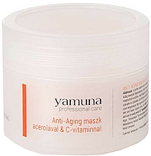 Przeciwstarzeniowa maska do twarzy z acerolą i witaminą C - Yamuna Anti-aging Mask With Acerola And C-vitamin — Zdjęcie N2