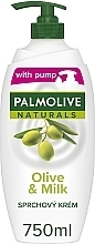 Kremowy żel pod prysznic mleko i oliwka - Palmolive Naturals Olive&Milk — Zdjęcie N2