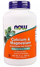 Wapń w proszku, 227 g - Now Foods Calcium & Magnesium Citrate Powder — Zdjęcie N1