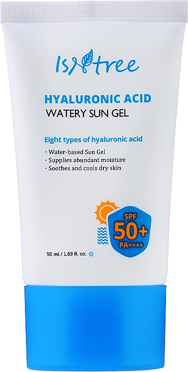 Żel do opalania z kwasem hialuronowym - Isntree Hyaluronic Acid Watery Sun Gel SPF 50+ PA++++ — Zdjęcie N1