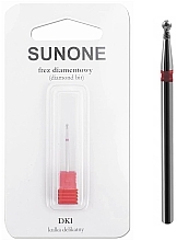 Kup Frez diamentowy DK1 Ball, delikatny, czerwony - Sunone Diamond Nail Drill