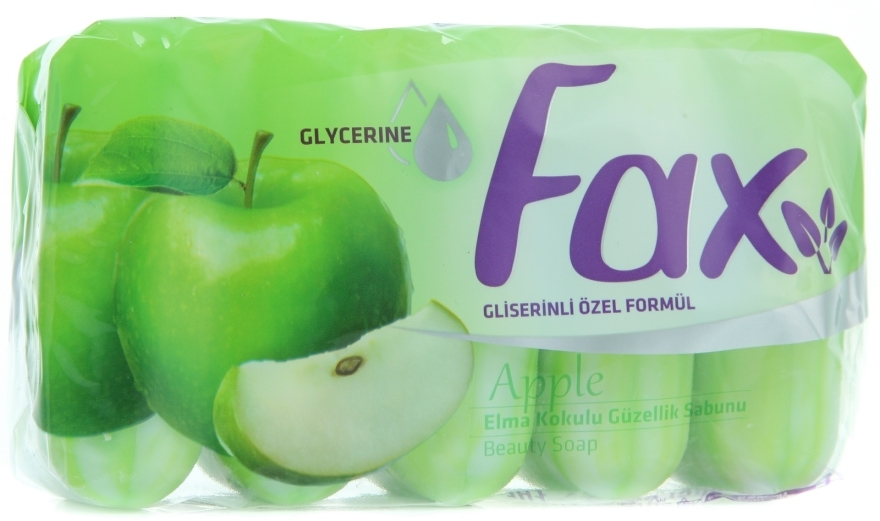 Jabłkowe mydło kosmetyczne - Fax Soap (wielopak)
