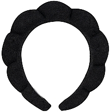 Opaska do włosów, czarna - Brushworks Black Cloud Headband — Zdjęcie N2