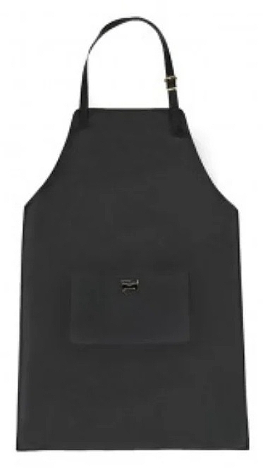 Fartuch fryzjerski, czarny - Balmain Couleurs Couture Leather Apron Black — Zdjęcie N1