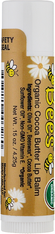 Organiczny balsam do ust Masło kakaowe - Sierra Bees Organic Cocoa Butter Lip Balm — Zdjęcie N2