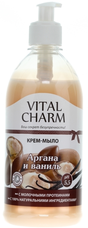 Kremowe mydło w płynie Olej arganowy i wanilia - Vital Charm