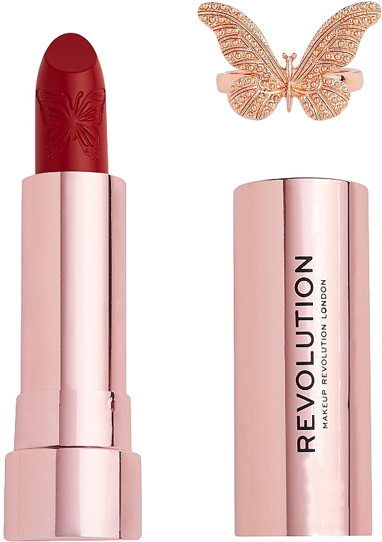 Szminka do ust - Makeup Revolution Precious Glamour Butterfly Velvet Lipstick — Zdjęcie N2