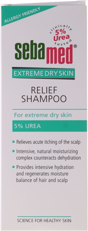 Szampon do bardzo suchych włosów z 5% mocznikiem - Sebamed Extreme Dry Skin Relief Shampoo 5% Urea