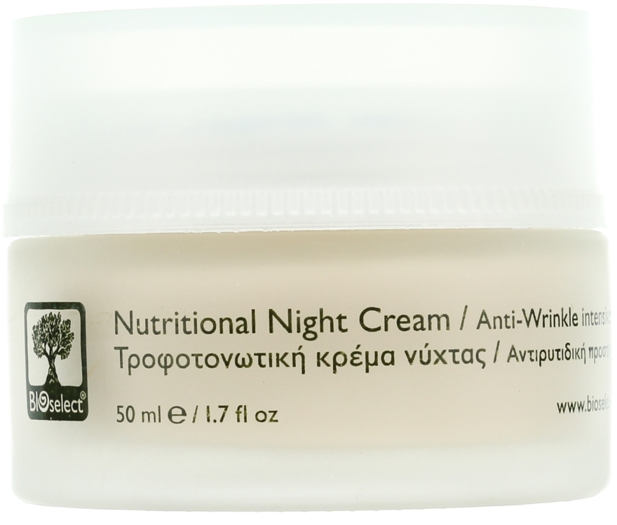 Krem przeciwzmarszczkowy z dictamellą, olejem z awokado i miodem - BIOselect Nutritional Night Cream — Zdjęcie N2