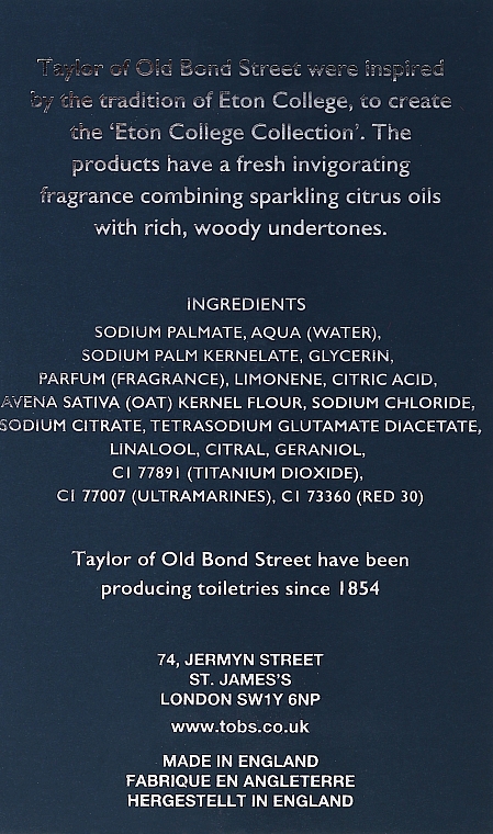Zestaw mydeł do rąk - Taylor of Old Bond Street (soap/200g x 3) — Zdjęcie N4