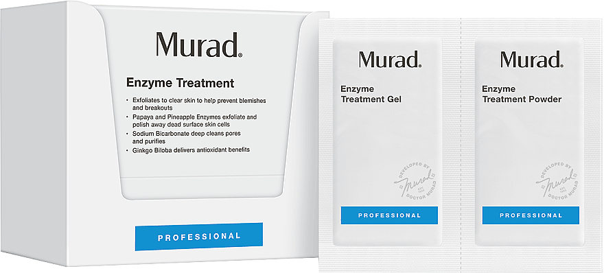 Zestaw do leczenia trądziku - Murad Acne Enzyme Treatment 25 Piece Pack (Gel 9ml + Powder 8g) — Zdjęcie N1