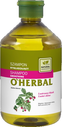 Wygładzający szampon do włosów z ekstraktem z malin Lustrzany blask - O'Herbal — Zdjęcie N1