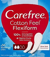 Kup Wkładki higieniczne, 56 szt. - Carefree Cotton FlexiForm Unscented