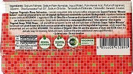 Mydło toaletowe Włoska mozaika. Dzika róża - Florinda Rosa Selvatica Sapone Vegetale-Vegetal Soap — Zdjęcie N3