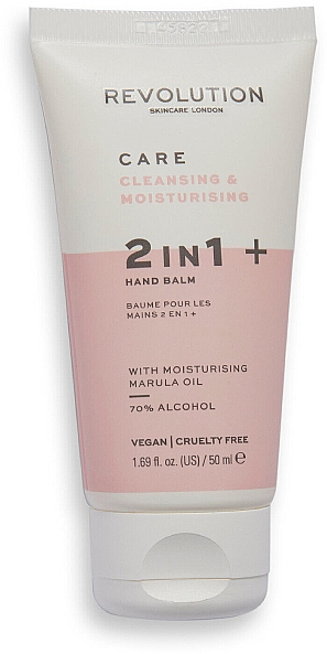 Balsam do rąk - Revolution Skincare 2 in 1 Sanitizing Gel and Hydrating Hand Balm — Zdjęcie N1