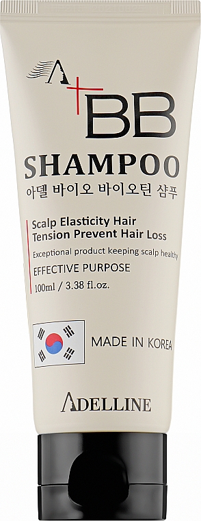 Szampon z biotyną na wypadanie włosów - Adelline Bio Biotin Shampoo — Zdjęcie N1