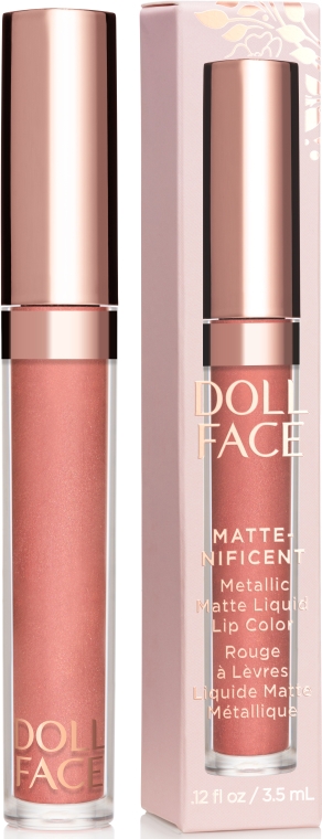 Matowa szminka do ust w płynie - Doll Face Matte-Nificent Metallic Liquid Lip Color — Zdjęcie N1