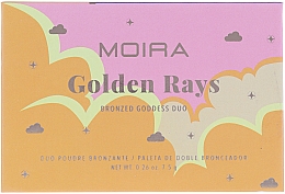 Bronzer do twarzy - Moira Golden Rays Bronzed Goddess Duo — Zdjęcie N2