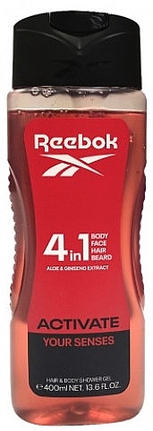 Żel pod prysznic dla mężczyzn 4 w 1 - Reebok Activate Your Senses Man Hair & Body Shower Gel — Zdjęcie N1