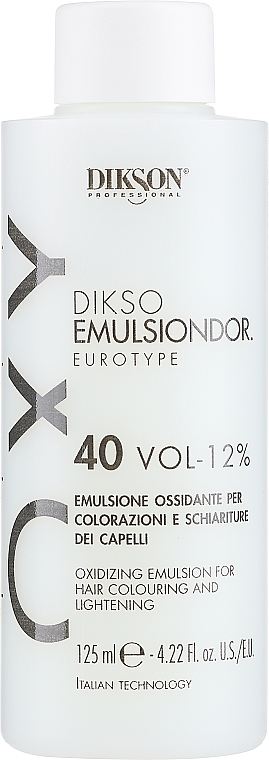 Oksykrem uniwersalny 12% - Dikson Tec Emulsiondor Eurotype 40 Volumi  — Zdjęcie N1