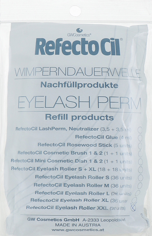Wałeczki do podkręcania rzęs, XXL - RefectoCil Refill Eyelash Roller — Zdjęcie N1