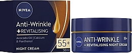 PRZECENA! Przeciwzmarszczkowy + rewitalizujący krem do twarzy na noc 55+ - Nivea Anti-Wrinkle Revitalizing Night Cream * — Zdjęcie N2