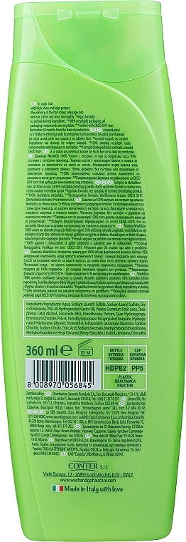 Szampon z ekstraktem z granatu do włosów farbowanych - Wash&Go 100 % Volume Shampoo — Zdjęcie N2