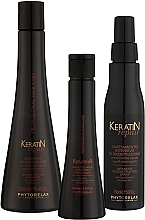 Zestaw - Phytorelax Laboratories Keratin Repair Intensive Hair Treatment Kit (shm/250ml + h/milk/100ml + h/spray/150ml) — Zdjęcie N2