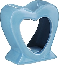 Kup Ceramiczna lampka zapachowa Serce, niebieska - Home Nature