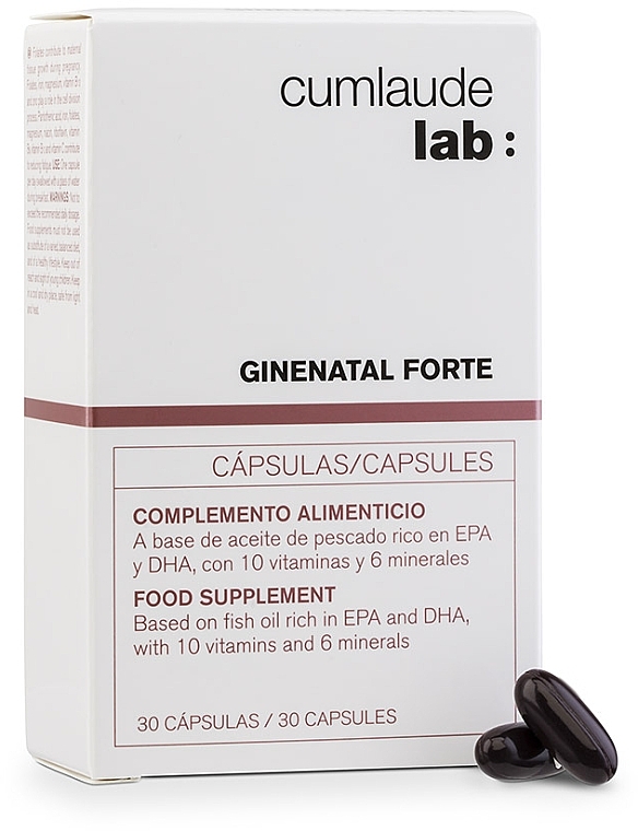 PRZECENA! Suplement diety - Cumlaude Lab Ginenatal Forte Food Supplement Capsules * — Zdjęcie N1