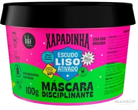 Maska wygładzająca włosy - Lola Cosmetics Xapadinha Anti-Frizz Mask For Straight Hair — Zdjęcie 100 g