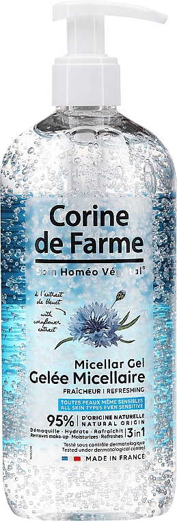Odświeżający żel micelarny do twarzy - Corine de Farme Micellar Gel Refreshing