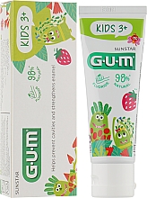 Truskawkowy żel do mycia zębów dla dzieci 3+ - G.U.M Kids Monster — Zdjęcie N2