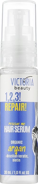 Serum do włosów zniszczonych - Victoria Beauty 1,2,3! Repair! Hair Serum — Zdjęcie N1