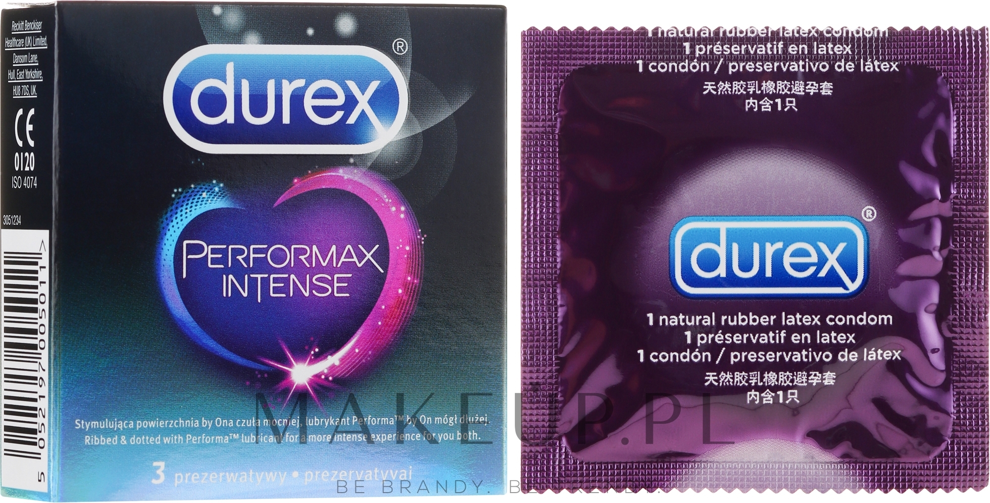 Prezerwatywy, 3 szt. - Durex Performax Intense — Zdjęcie 3 szt.