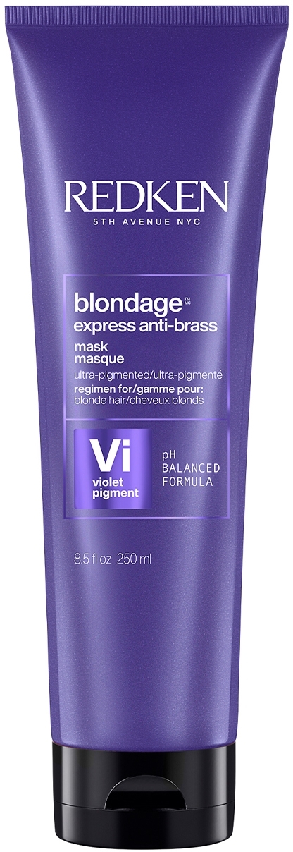 Maska neutralizująca żółte tony włosow blond i rozjaśnianych - Redken Color Extend Blondage Express Anti-Brass Mask — Zdjęcie 250 ml