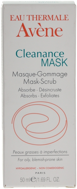 Maseczka-peeling do skóry tłustej ze skłonnością do trądziku - Avène Cleanance Exfoliating Absorbing Mask-Scrub