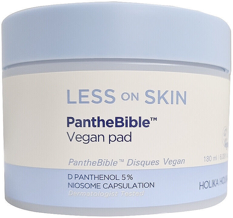 Podkładki do skóry wrażliwej - Holika Holika Less On Skin PantheBible Vegan Pad — Zdjęcie N2