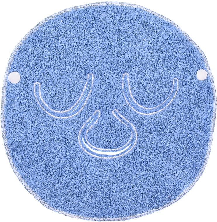 Ręcznik kompresyjny do zabiegów kosmetycznych, niebieski Towel Mask - MAKEUP Facial Spa Cold & Hot Compress Blue — Zdjęcie N1