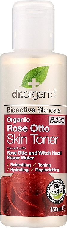 Tonik do twarzy Organiczna róża damasceńska Otto - Dr Organic Bioactive Skincare Rose Otto Skin Toner — Zdjęcie N1