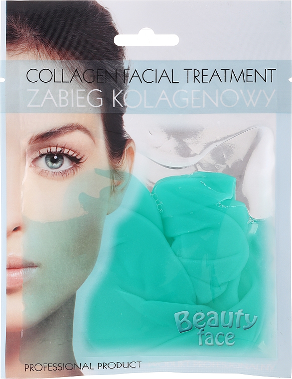 Maska kolagenowa z zieloną herbatą i witaminami - Beauty Face Collagen Hydrogel Mask — Zdjęcie N1