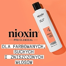 Szampon do skóry głowy i włosów farbowanych - Nioxin Pro Clinical System 4 Scalp + Hair Thickening Shampoo — Zdjęcie N2