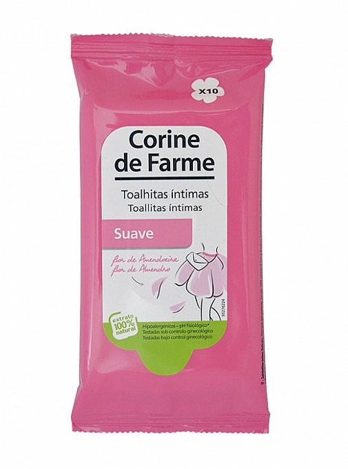 Chusteczki do higieny intymnej, 10 szt. - Corine De Farme Intimate Soft Wipes — Zdjęcie N1