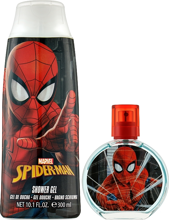 Marvel Spiderman - Zestaw (edt/50ml + sh/gel/300ml + bag/1pcs) — Zdjęcie N2