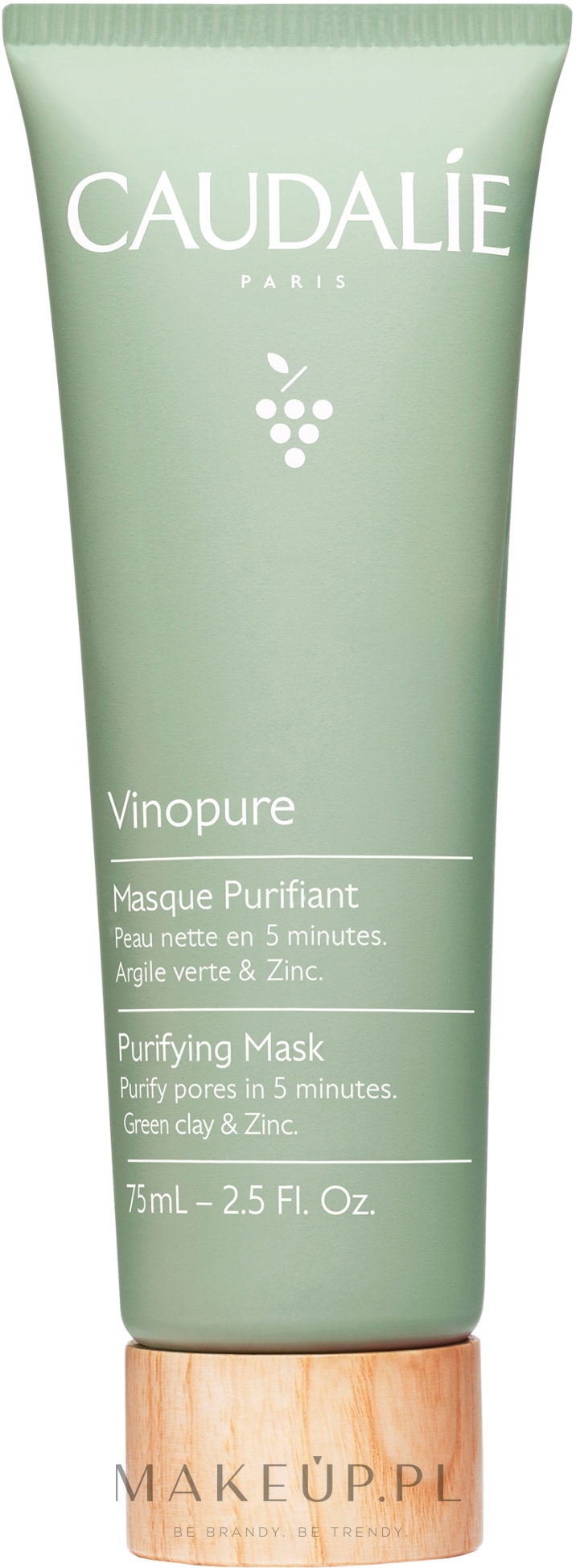 Oczyszczająca maseczka do twarzy - Caudalie Vinopure Purifying Mask — Zdjęcie 75 ml