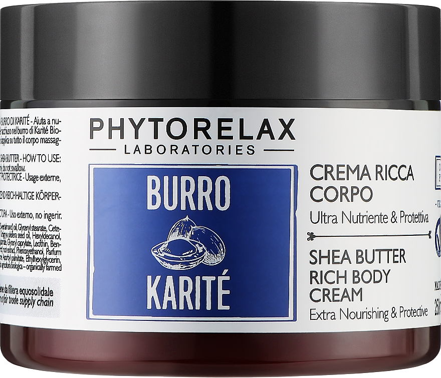Bogaty krem ​​do ciała Intensywne nawilżenie - Phytorelax Laboratories Shea Butter Rich Body Cream